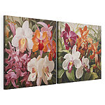 Stampa su tela modulare Orchidee dai colori vivaci in piena fioritura