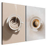 Stampa su tela modulare Caffè che turbina nella tazza