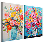 Stampa su tela modulare Collage di dipinti di fiori