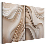 Stampa su tela modulare Curve morbide in tonalità delicate