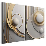 Stampa su tela modulare Design astratto con forme fluide