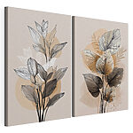 Stampa su tela modulare Elegante disegno botanico in stile line art