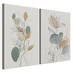 Stampa su tela modulare Elegante disegno floreale in stile line art