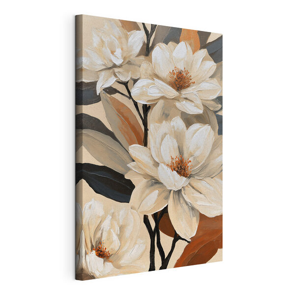 Dipinto raffigurante fiori bianchi Stampa su tela Dipinto raffigurante fiori bianchi